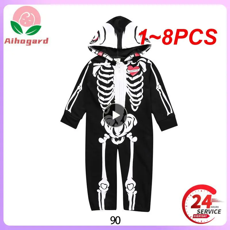 

1-8 шт., Детский комбинезон с капюшоном, на молнии