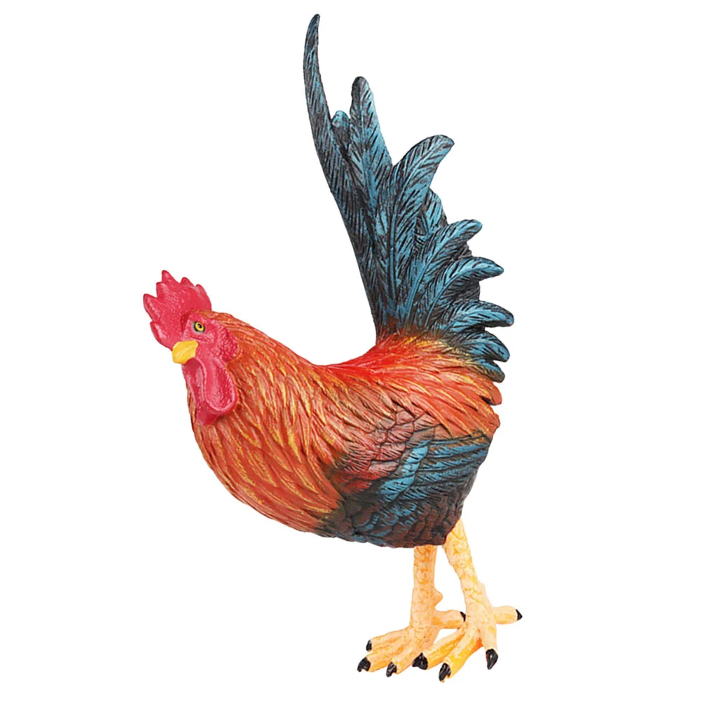 

Rooster Ornament Statues Figurines Garden Decors Accessories Sculpture Faux Gifts