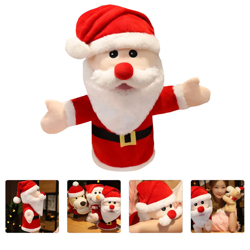

Kids Educational Toys Santa Hand Puppet Delicate Finger Plaything Children Christmas Theme Parent-child