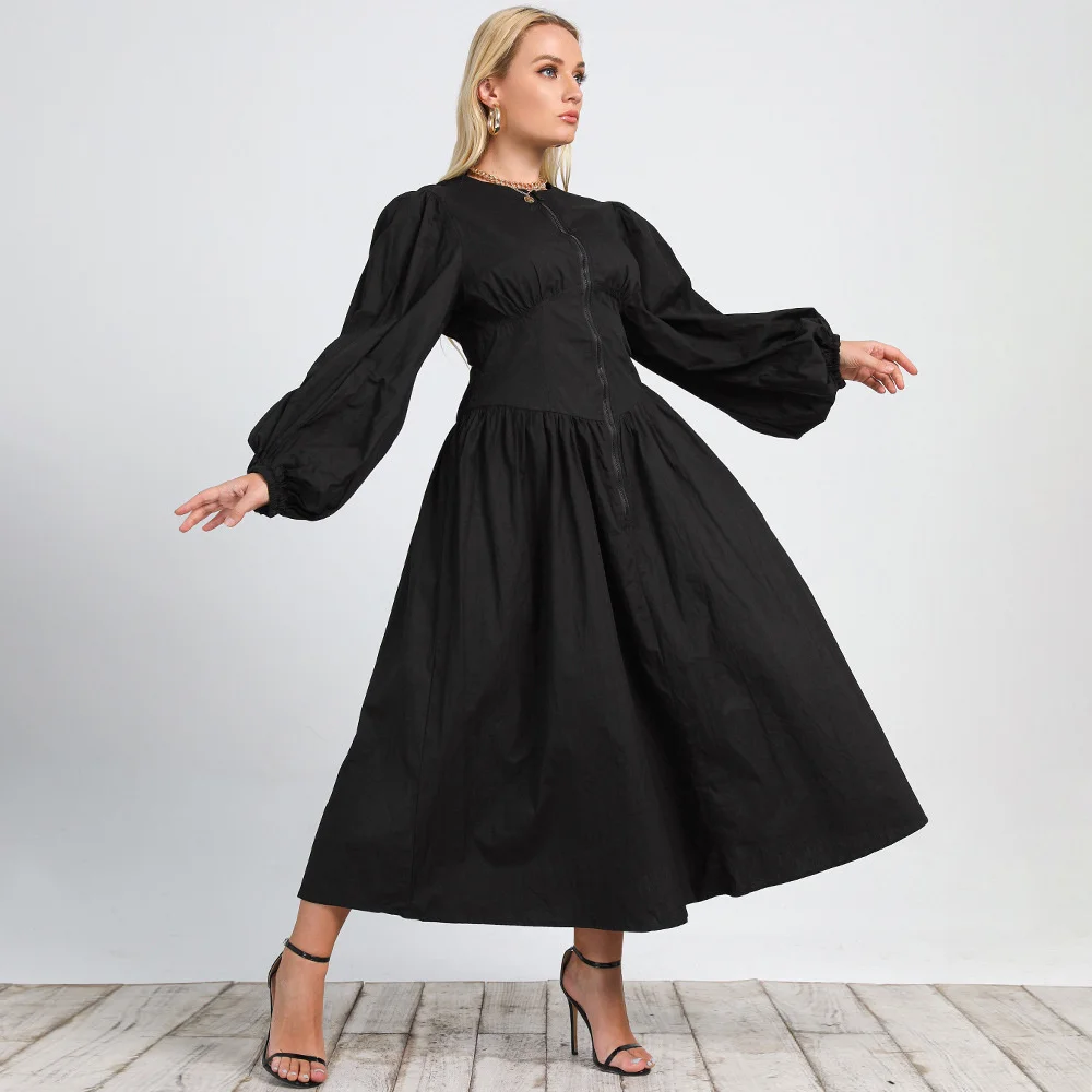 

Plus size elegant Large loose new temperament women's dress dress