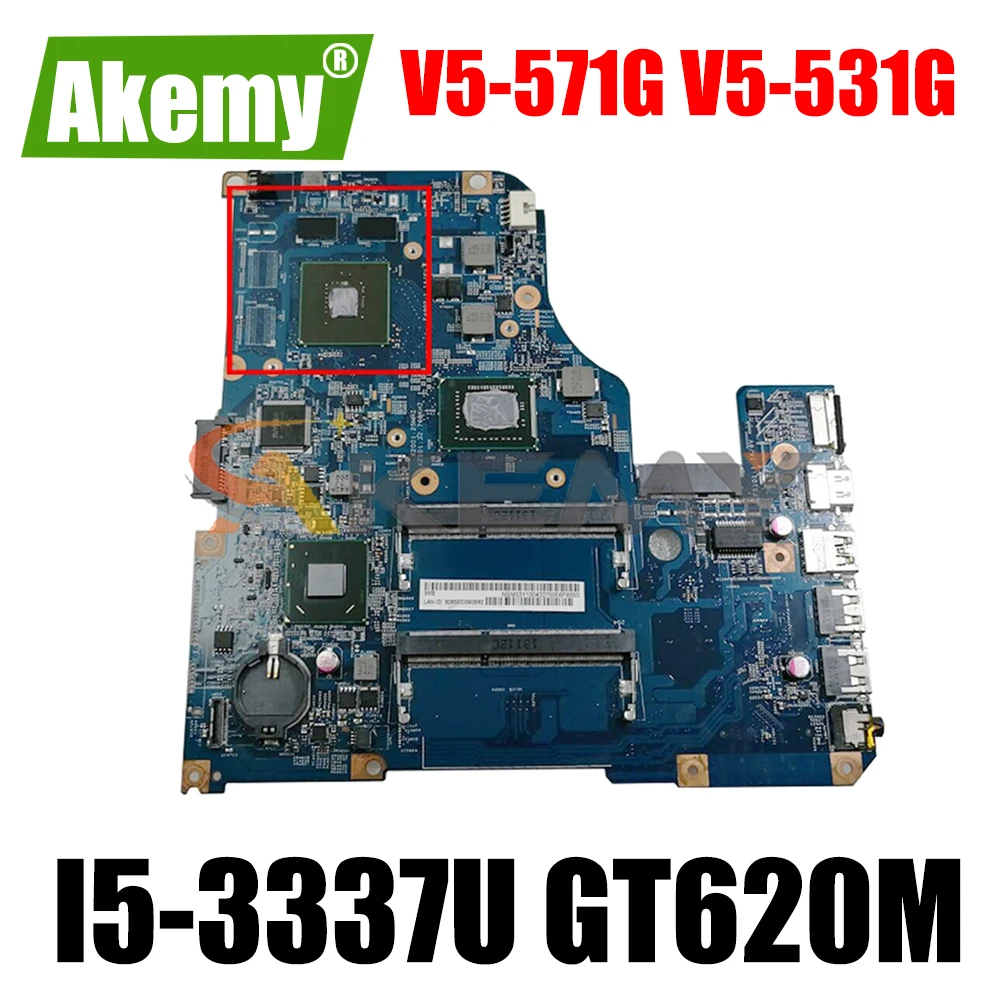

48.4TU05.04M For ACER V5-571G V5-531G I5-3337U GT620M Laptop motherboard 11309-4M N14M-GL-B-A2 SLJ8C DDR3 Notebook Mainboard