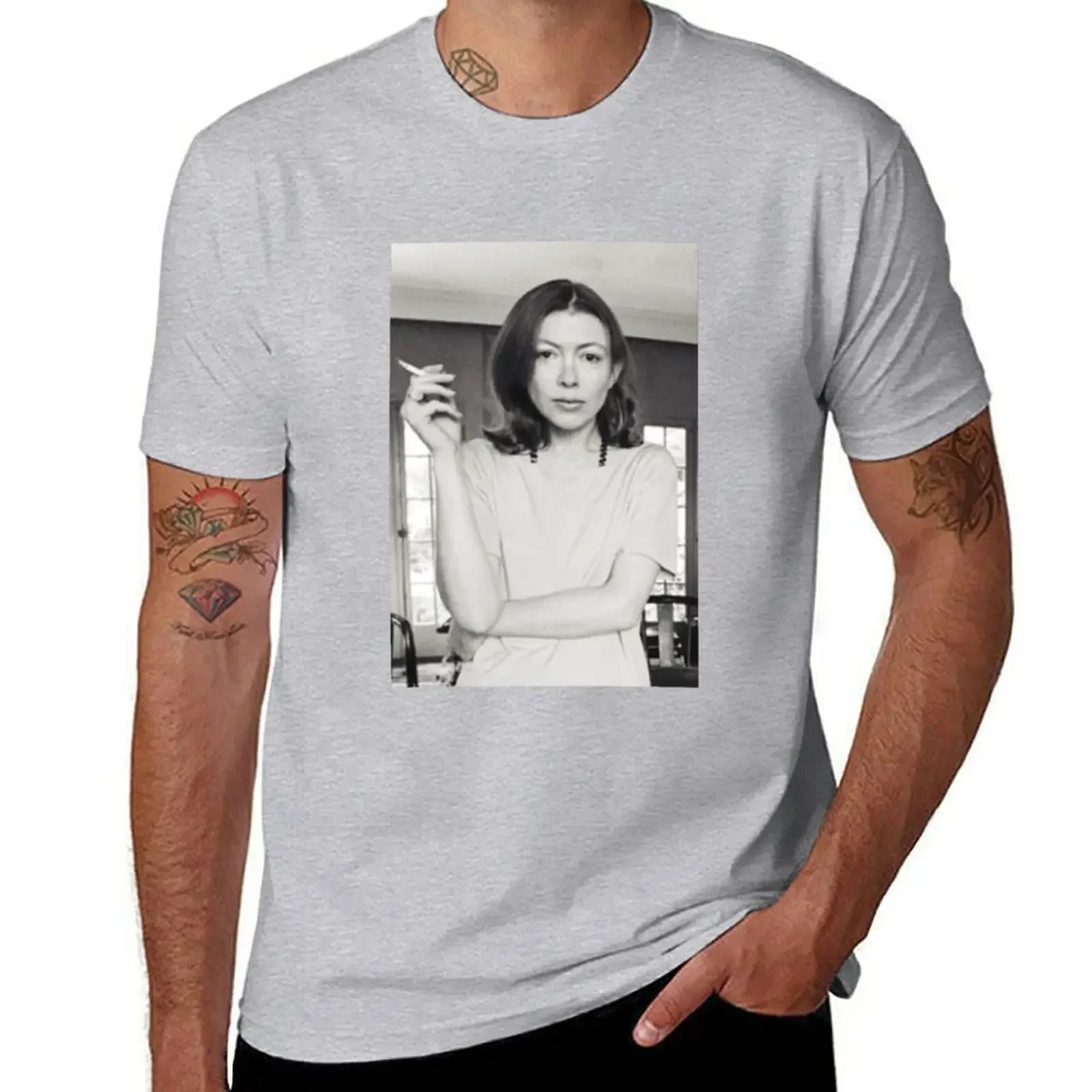 Винтажная Мужская футболка Joan Didion
