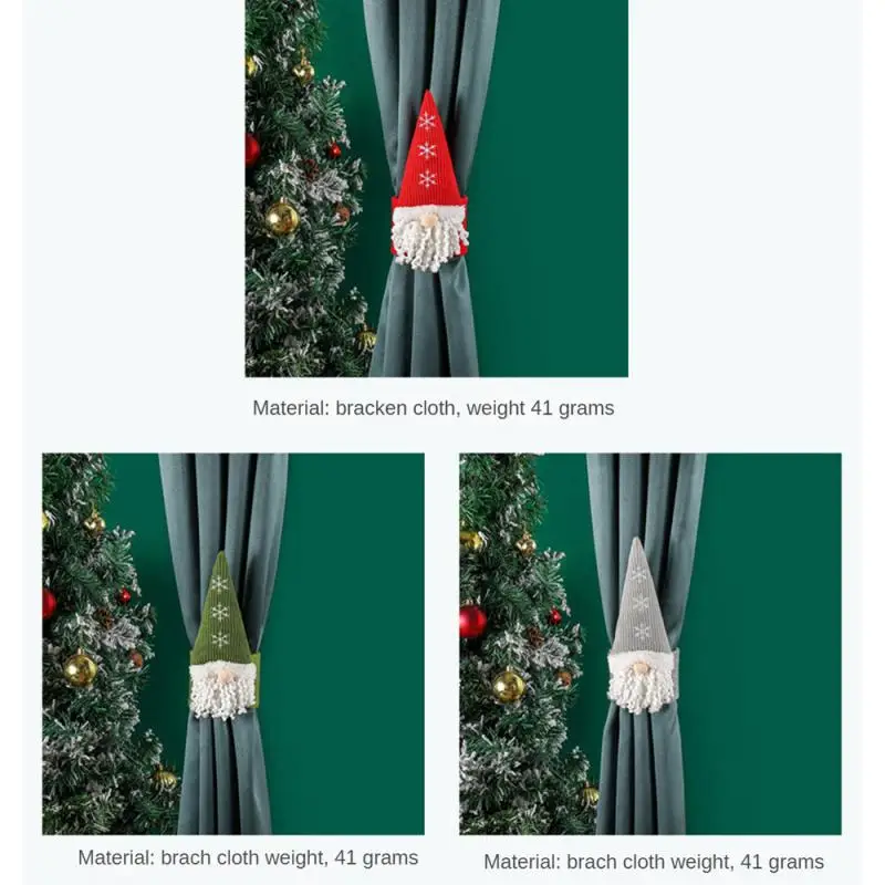 Рождественские украшения занавески ремешок Санта-Клаус украшение для