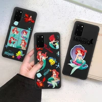 the little mermaid princess alice phone case for samsung galaxy note20 ultra 7 8 9 10 plus lite m21 m31s m30s m51 soft cover