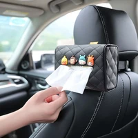 creative car tissue box cover cartoon cute seat car hanging type car tissue paper multifunctional car decoration
