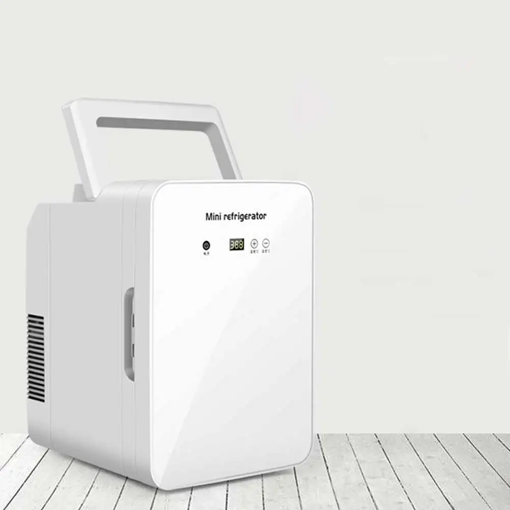 12L car refrigerator 12L vertical side opening portable mini beauty refrigerator for both car and home use