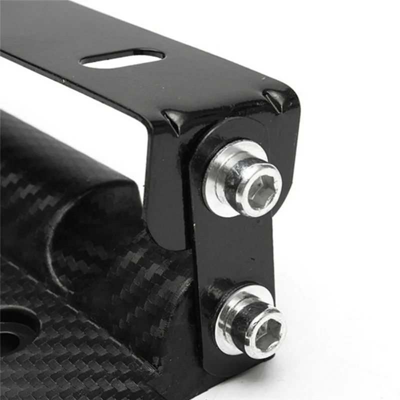 Универсальный Регулируемый держатель рамы номерного знака из углеродного