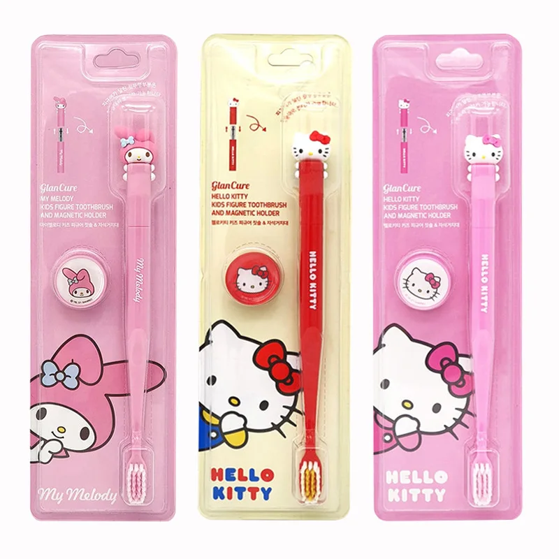 

Sanrioed HelloKittys Mymelody Big Kids Magnet Soft Bristle Toothbrush Cartoon Wall Mounted Toothbrush Adults Available
