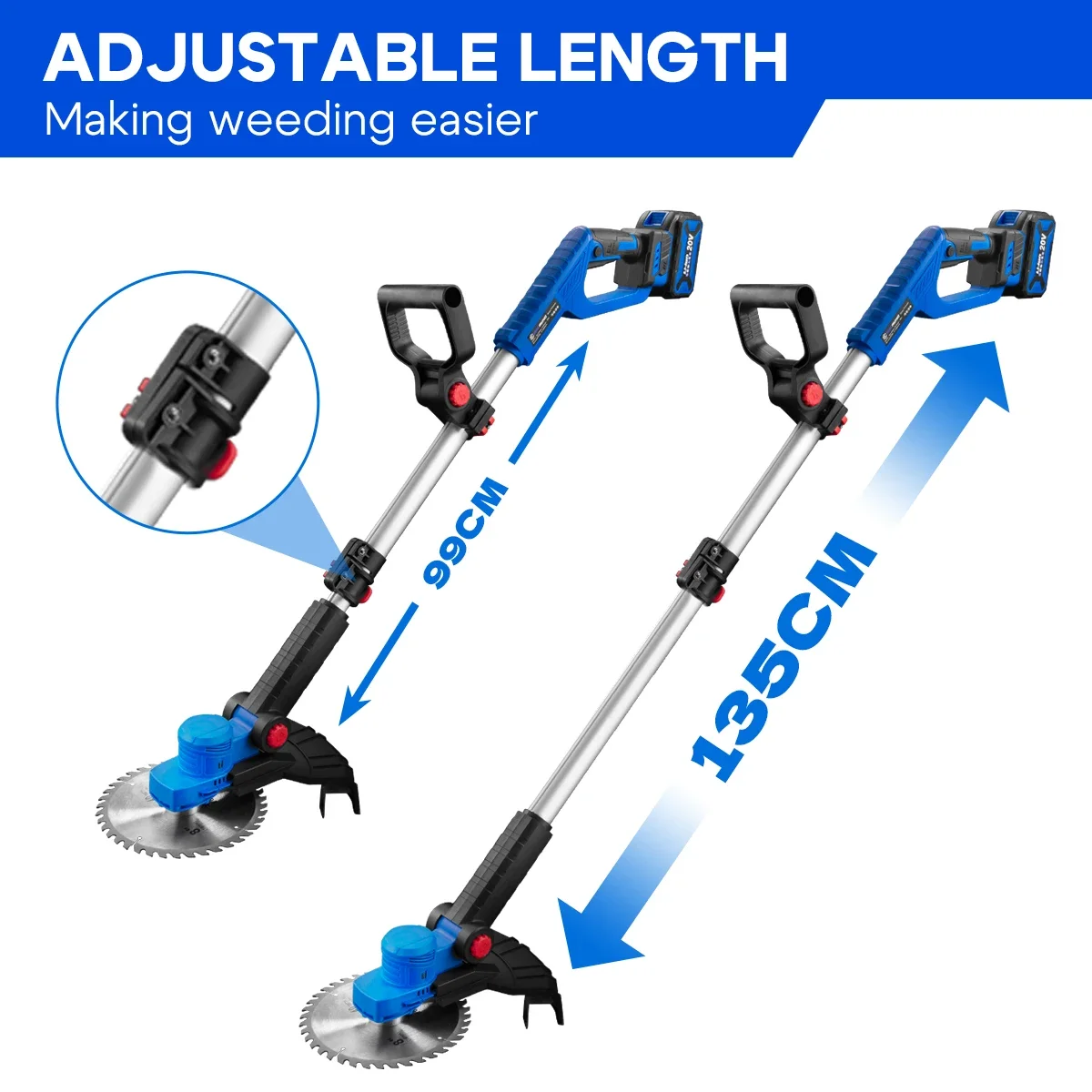 Самая продаваемая портативная электрическая синяя газонокосилка ручная с