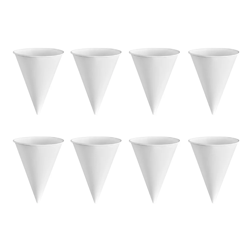 

Cone Cups Paper Cup Disposable Die White Snow Ice Cream Bulk Drink Water Dessert Bowls Oz Small Craft Shaved Office Beverage