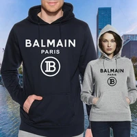hoodie balmain logo print cotton spring autumn mens and womens unisex hoodie sweatshirts s 4xl