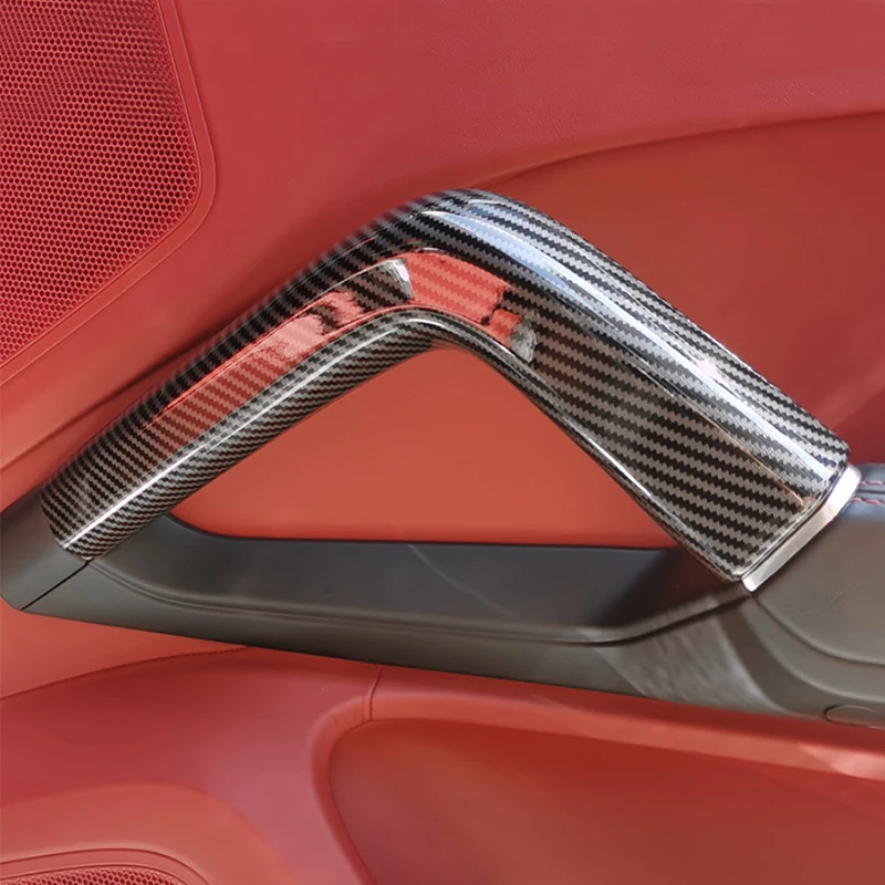Для Porsche Cayenne 2011 - 2017 ABS Текстура углерода Внутренняя Центральная ручка