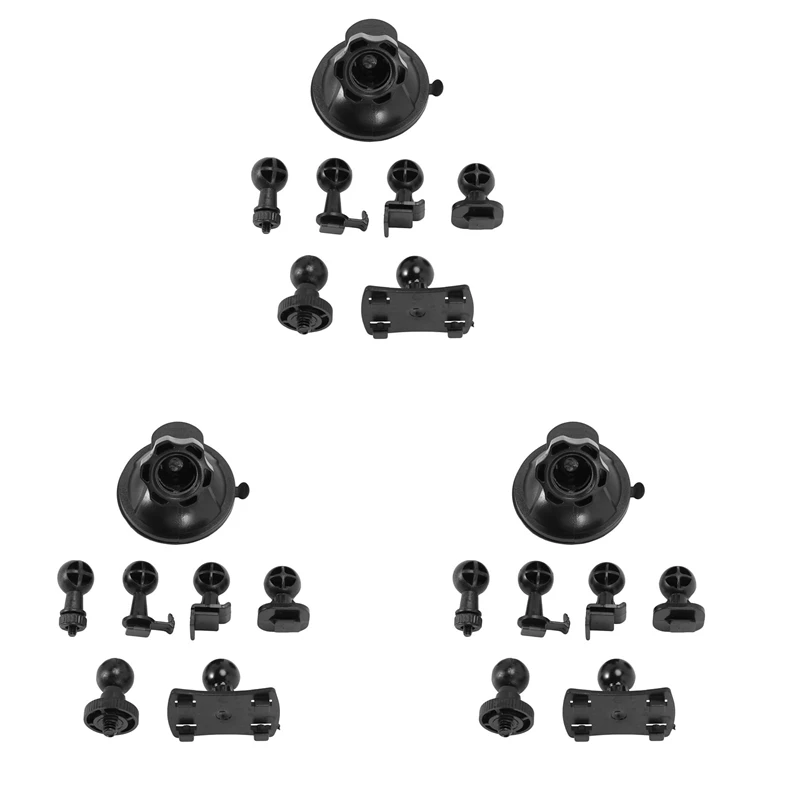 

Автомобильная присоска 3X для приборной панели с адаптером 18, автомобильное крепление с углом поворота 360 градусов для вождения видеокамеры DVR