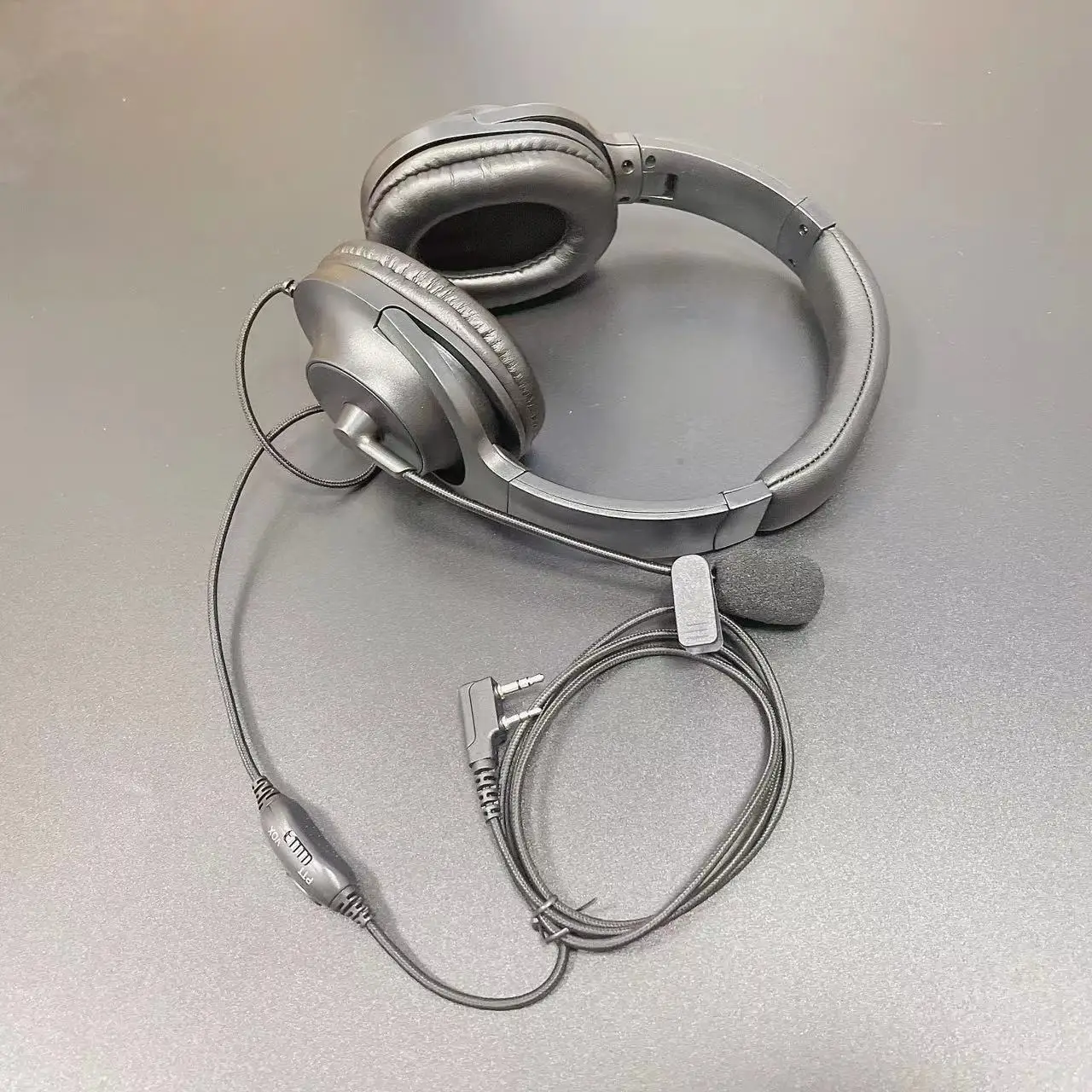 Two Way Radio Overhead Headsets Headphones with 2 Pin Kenwood Baofeng UV-5R Puxing Quansheng Wouxun HYT Nexedge Puxing