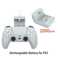 ps5 controller battery pack external clip charging bag wireless power 2000mah rechargeable movable battery for ps5