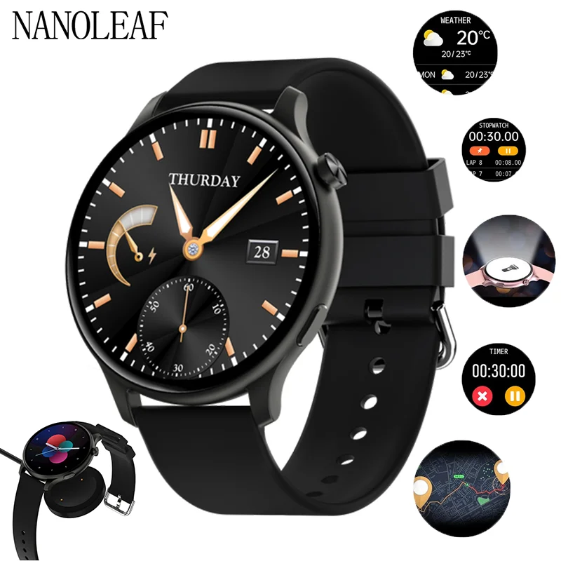 

Waterproof Smart Bracelet 1.28 Inch Long Standby A Variety Of Popular Games Health Monitoring Answering Calls Digital Watch