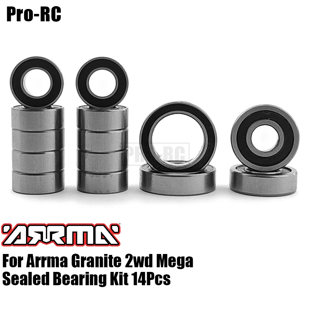 Комплект герметичных подшипников Arrma Granite 2wd Mega 14 шт.