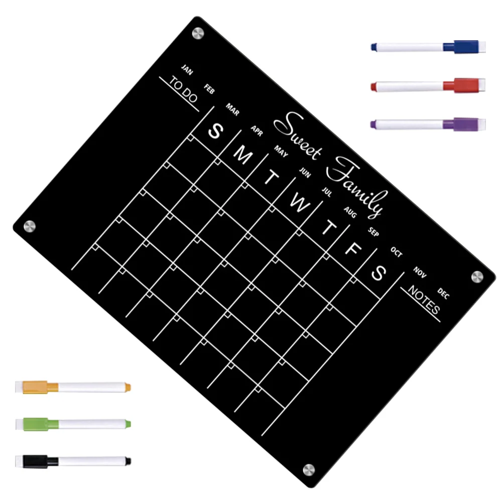 

Ручка для белой доски, сухой стираемый планировщик, акриловый настенный магнитный прозрачный холодильник