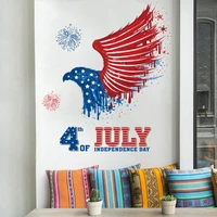 3066cm 2sheet independence day eagle sticker diy window glass wall stickers bedroom decoration stickers self adhesive wallpaper