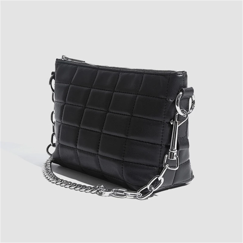 

New Men's Shoulder bag Luxury Designer Handbags Fashion Plaid Crossbody Bag Trendy PU Leather Male Messenger Bags Casual Purse