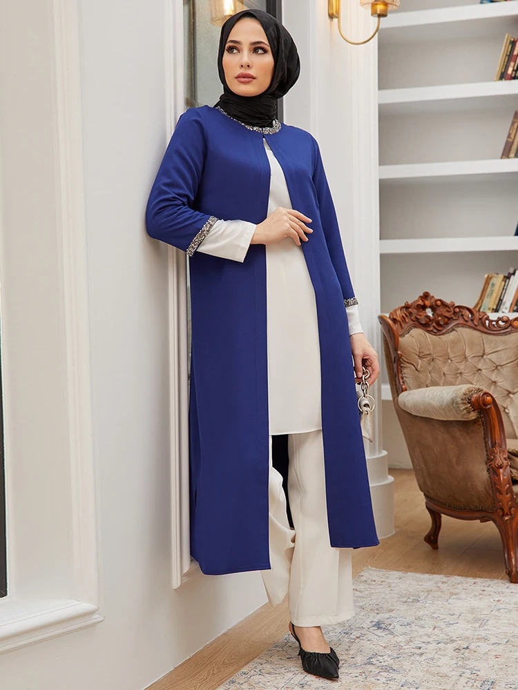 Костюм женский из трех предметов мусульманский модный хиджаб в турецком стиле