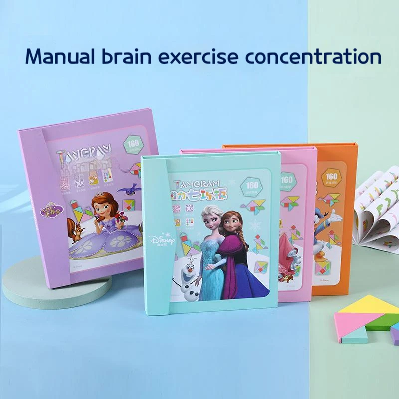 

Учебные пособия для детей Disney, лед и снег, головоломка для раннего развития, для родителей и детей