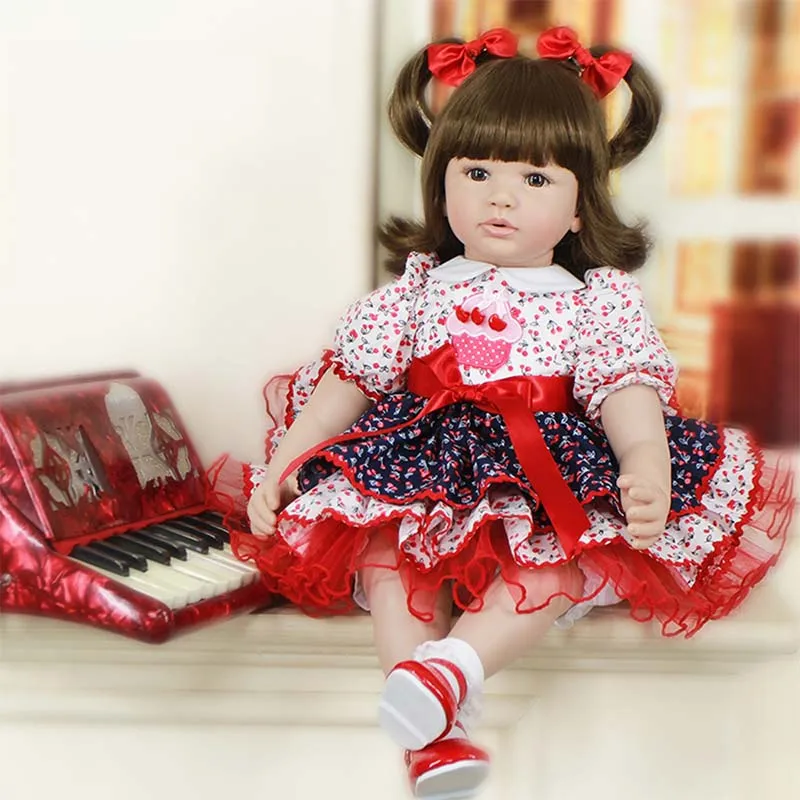 

Soft Silicone Reborn Doll Lifelike Newborn Doll Girl Gift Reborn Doll Baby Toys Play House Toys Christmas Gifts Birthday Gifts.