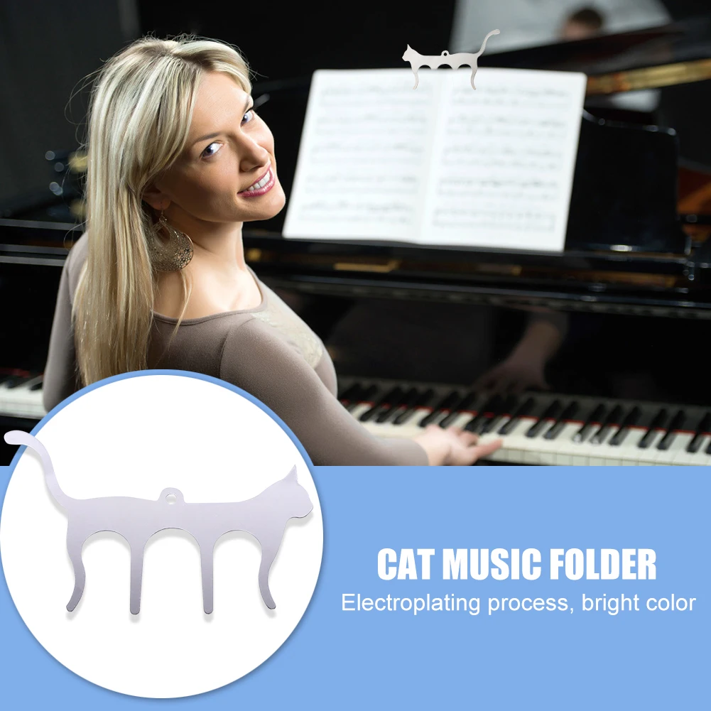 Пианино музыкальная книга зажимы для бумаги металлическая бумага держатель