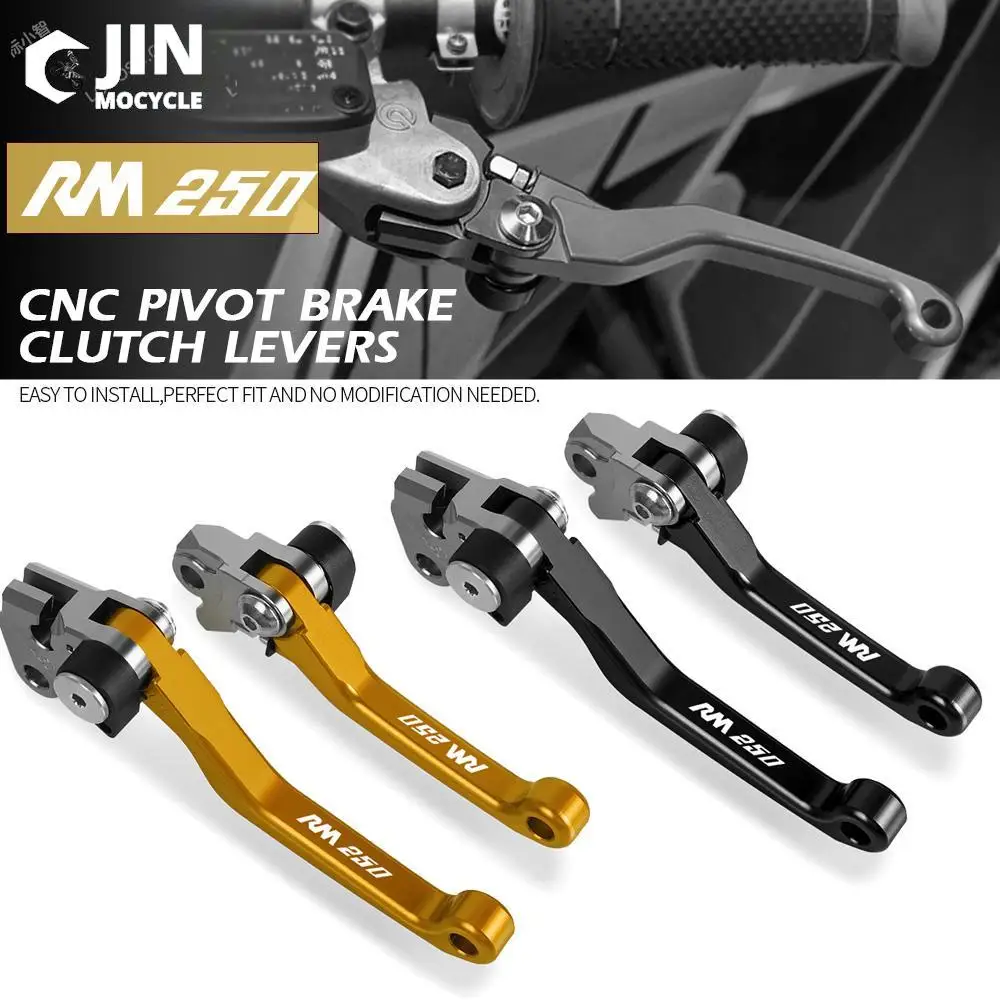 

Поворотные складные рычаги тормоза и сцепления с логотипом для SUZUKI RM250 2004 2005 2006 2007 2008