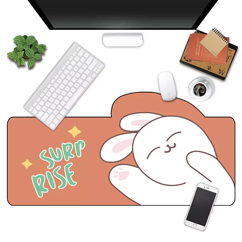 

Kawaii Desktop Mat Cute Bear Rabbit Table Mat Student Mouse Pad Computer Keyboard Pad Table Antislip Office Stationary