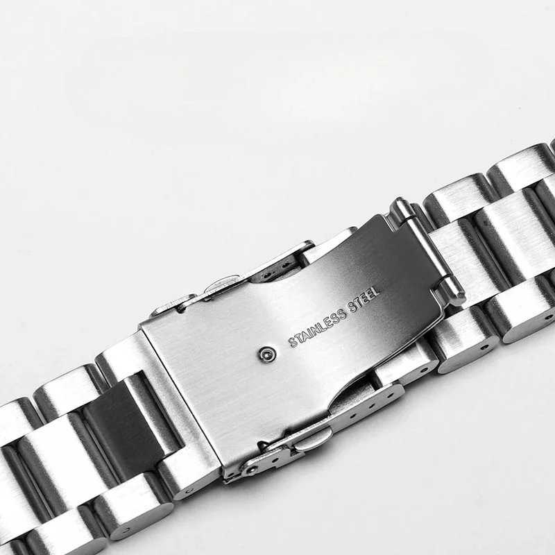 Плотный складной ремень из нержавеющей стали с двойной пряжкой стальной для