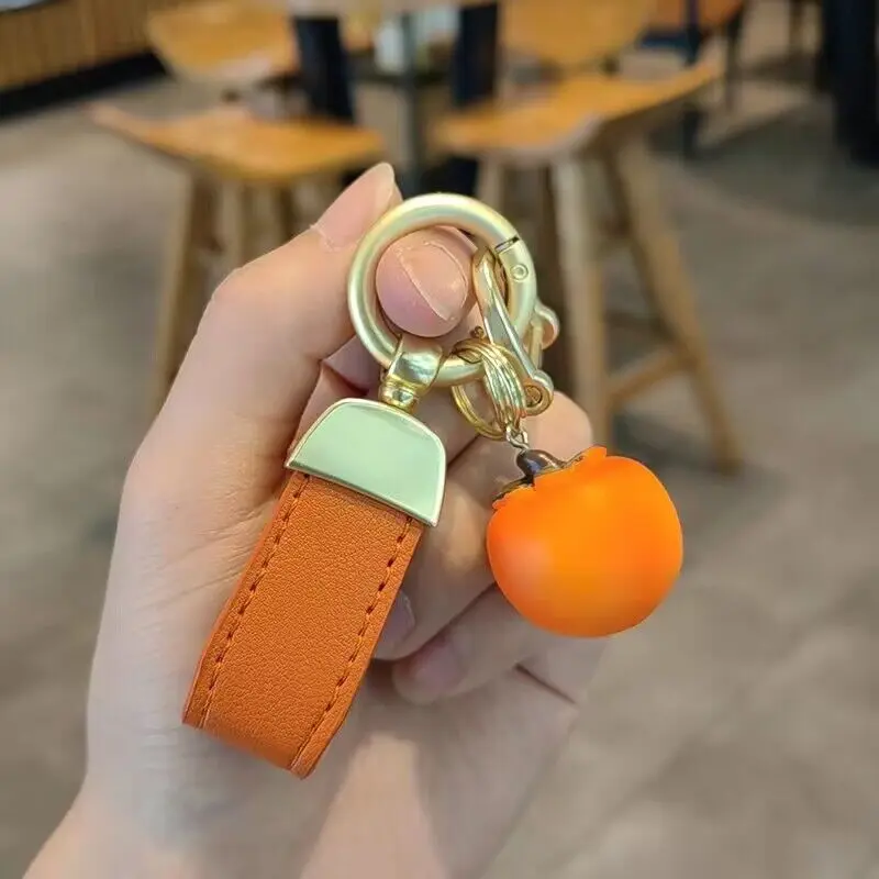 

Small fresh keychain fruit pendant personality creative delicate car chain ring ring men's and women's bags hanging trinkets