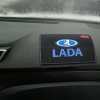 car emblem badge anti skid pad pvc mat auto interior accessories for lada vesta niva kalina priora granta largus vaz samara 2110