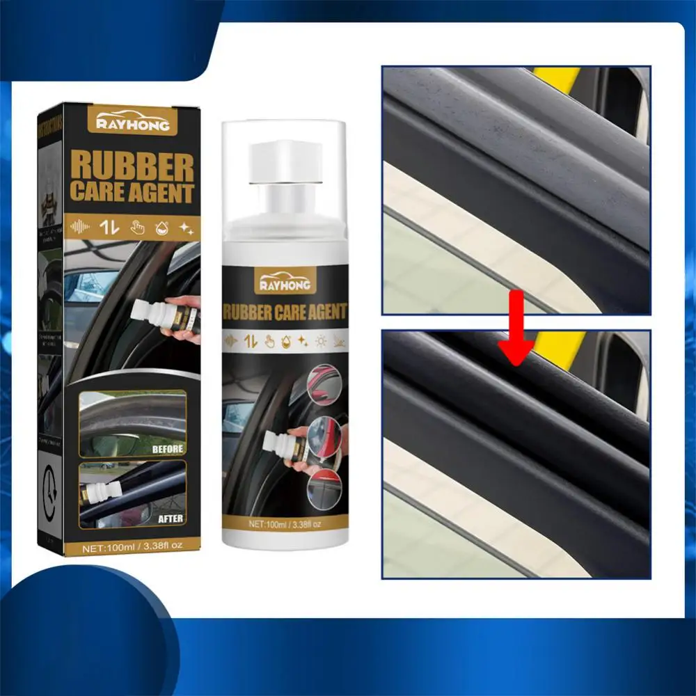 

Car Rubber Curing Agent Car Care Portable Rubber Curing Agent PP Restorer Easy Using Rubber Caring Agent Leather Carer For Home