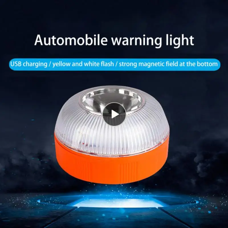 

Strobe Light Road Accident Lamp Flashing Warning Light Magnetic Flash Beacon Led Safety Accessory Car Emergency Help V16