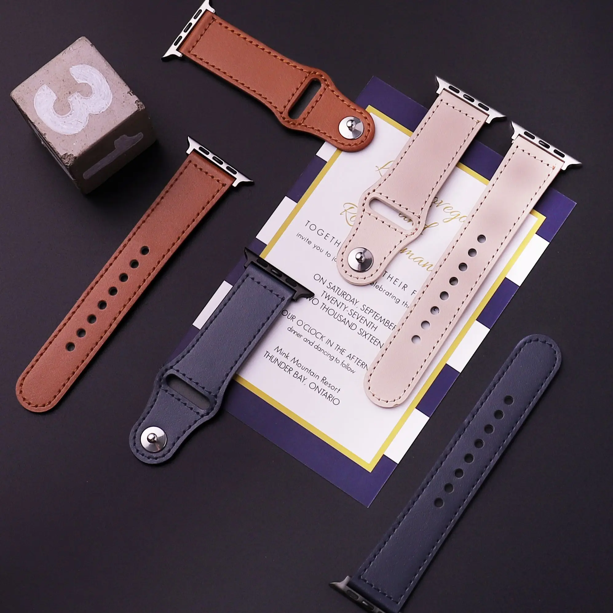 Leather strap for Apple Watch band high quality Male lady series ultra 3456 7 8 SE 44mm 40mm watch for iWatch 42mm 38mm Bracelet