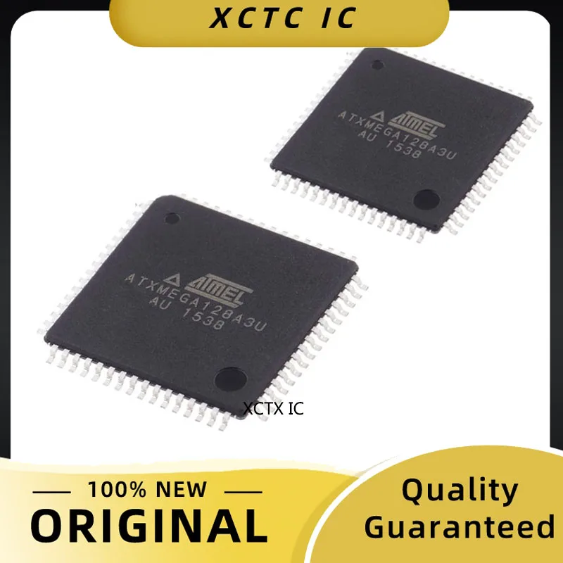 

ATXMEGA128A3U New Original ATXMEGA128A3U-AU TQFP-64 8-bit Microcontrollers - MCU AVR8 128KB FLSH 8KB