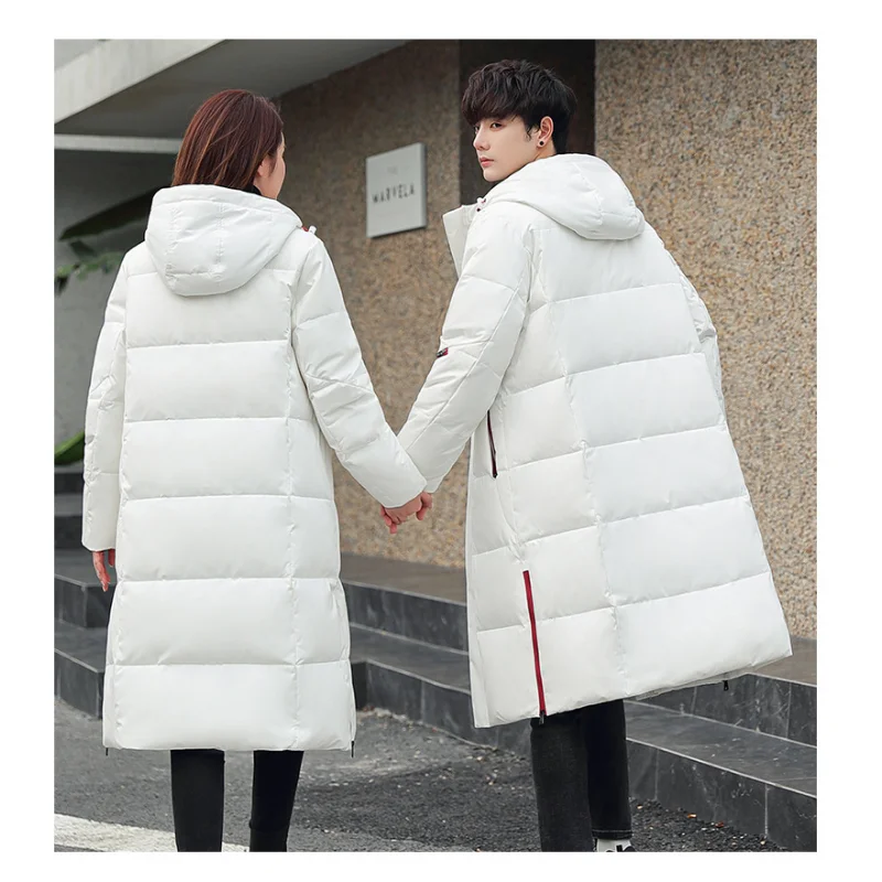 Men's Winter Thick Warm Waterproof Jacket Down Jacket Long 86% White Duck Down Hooded Jacket Men's Parka S-3XL Down Jacket