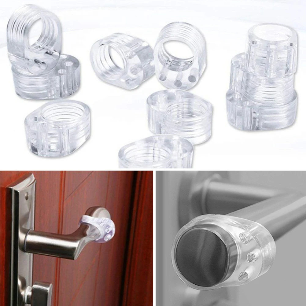 

Silicone Self Adhesive Door Stopper Wall Doorknob Protectors Handle Bumpers Buffer Guard Stoppers Silencer Shockproof Crash Pad