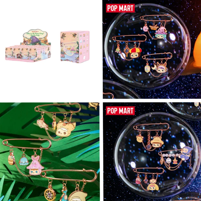 

POPMART Origina PUCKY, что делают эльфы Фоторамка с подтверждением модели Милая kawaii Новый продукт портативная подвеска