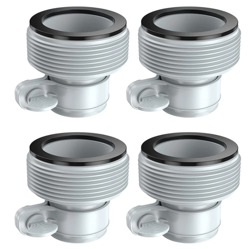 

4 PCS 1.25Inch To 1.5Inch Type B Hose Adapters Hose Conversion Adapters B For Intex Pool Filter Pumps&Saltwater System