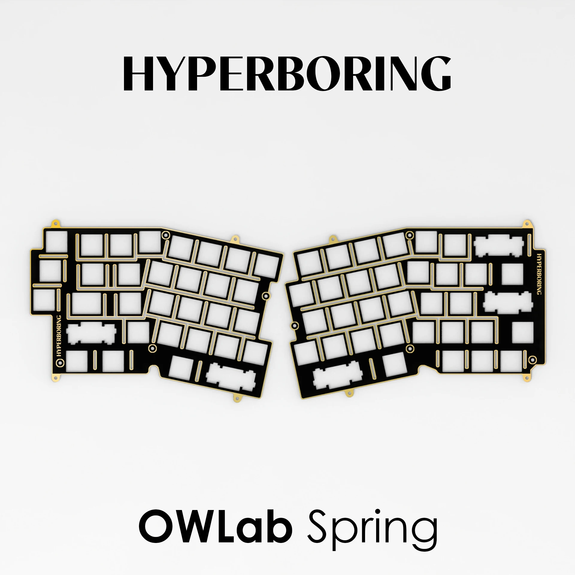 OWLab пружинная плата позиционирования клавиатуры PP/PC/FR4/алюминиевая