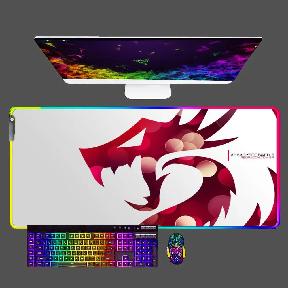 

Redragon Game Large RGB Mouse Pad 900x400 Laptop Computer Rubber Anti Slip Keyboard Pads Office Study Mini PC Games Table Mat
