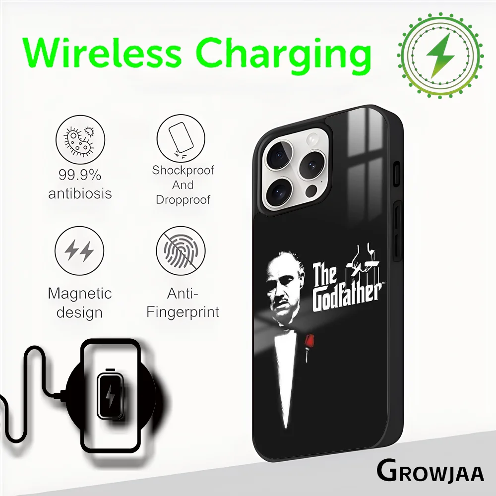 Чехол для телефона Movie The G-Godfather магнитный чехол iPhone 16 15 14 13 12 11 Pro Max Plus Mini Magsafe с