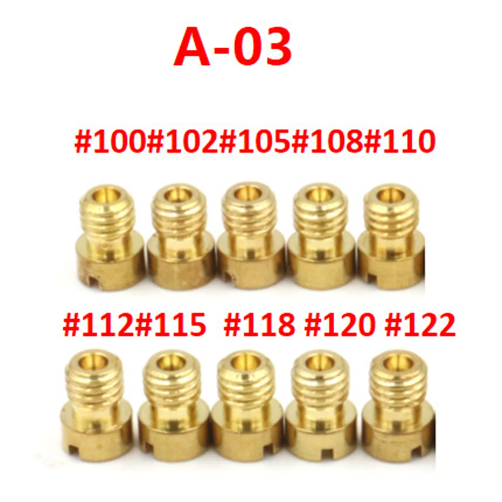 10 шт. подходящие для главного распылителя скутера ковш PE24/26/27/30 Halma CG-125 Nibi