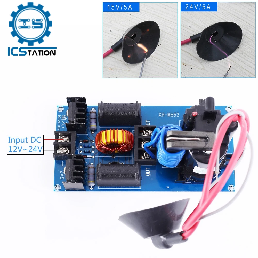 

ZVS Flyback Driver Tesla Discharge Coil Heaters Boost Induction 12V 15V 24V 10A Heating Board Marx Generator Jacob Ladder Driver