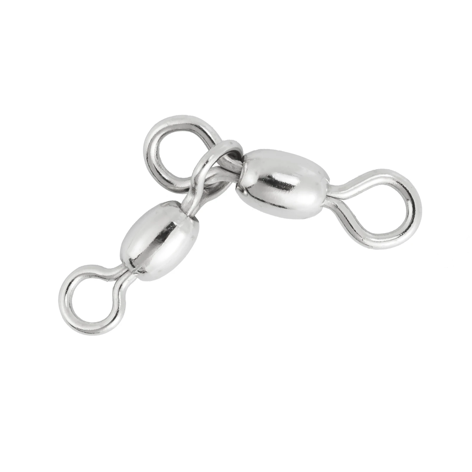 

20pcs 3 Way Fishing Rolling Crane Double Swivels Saltwater Hook Lure Connector Deepwater Surf Fishing Catfish Pike Carp