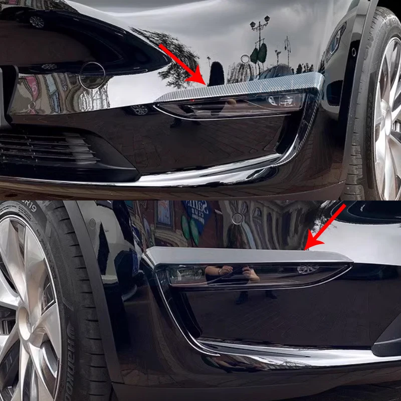 Отделка передней противотуманной фары для модели Tesla Y 2019-2023 накладка на бампер
