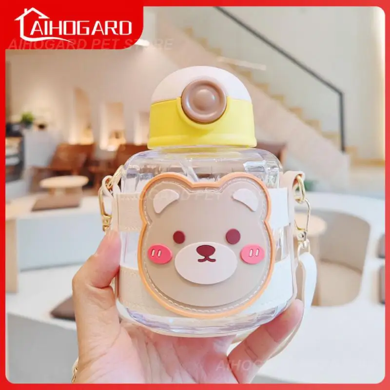 

Portable Travel Drinking Tumbler 600ml Drinking Cup Cute Cartoon Plastic Kettle Summer Leak Proof Kids Water Bottles With Straw