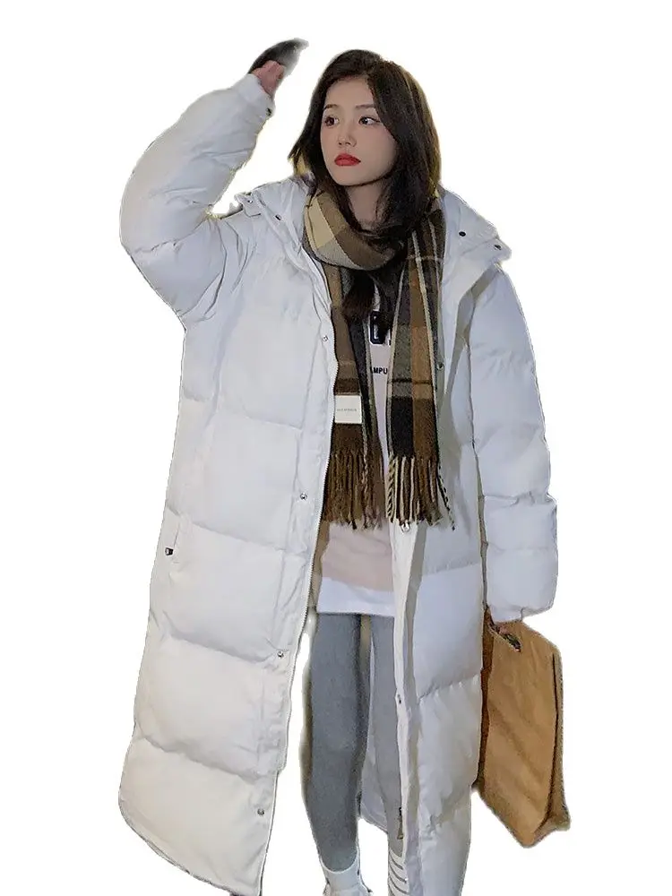 Hooded Coat For Women Autumn Warm Thick Long Puffer Winter 2022 Ladies Down Jackets Couple Models For Men And Women Parka Quilte